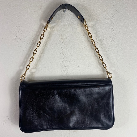 Tory Burch Black Reva Clutch with Gold Hardwear - Picture 4 of 6